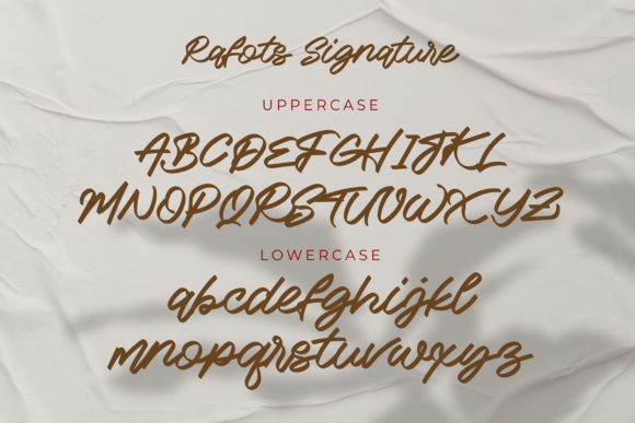 Rafots Signature Font PNG with transparent background - Preview 4