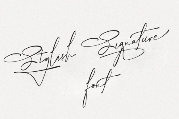 Rhythem Signature Font PNG with transparent background - Preview 2