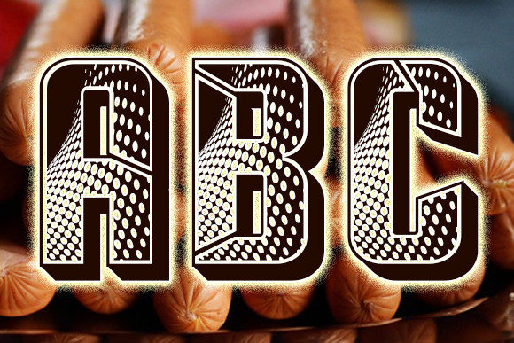 Sausage Master Font PNG with transparent background - Preview 1