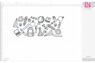 School Outline 16 Oz Can Glass Wrap SVG Graphic by Lookhnam · Creative ...