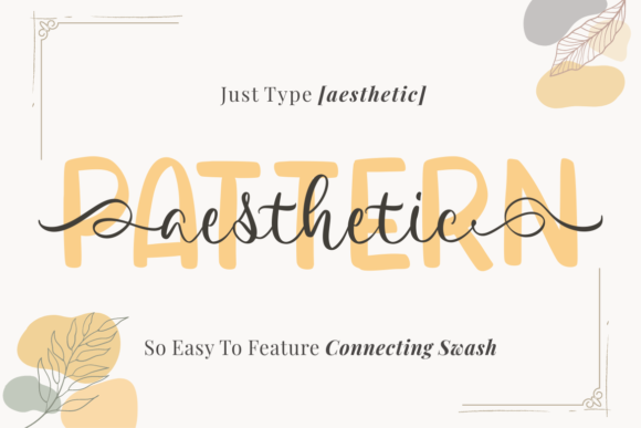 Aesthetic Pattern Duo Font - Preview 1
