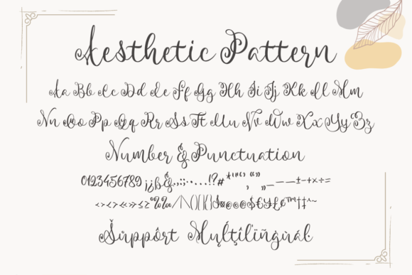 Aesthetic Pattern Duo Font - Preview 2