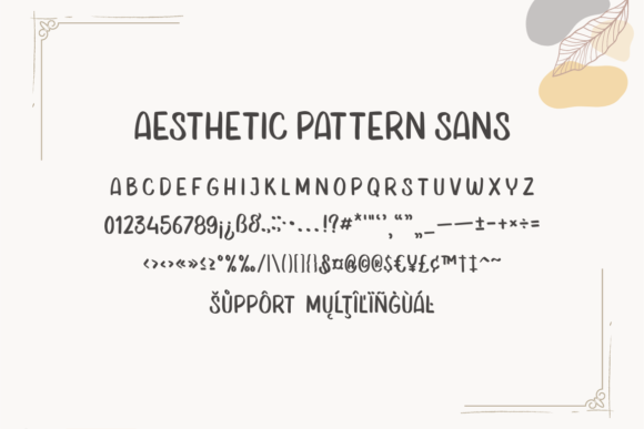 Aesthetic Pattern Duo Font - Preview 3