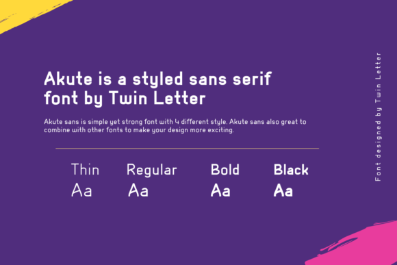 Akute Font - Preview 1