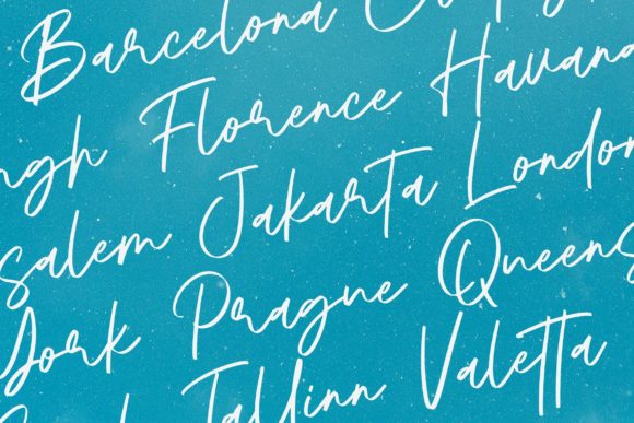 Aquatype Signature Font - Preview 2