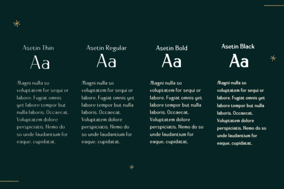 Asetin Font PNG with transparent background - Preview 1
