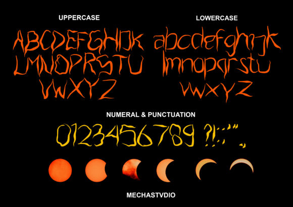 Blind Night Font - Preview 1