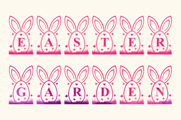 Easter Garden Font - Preview 1