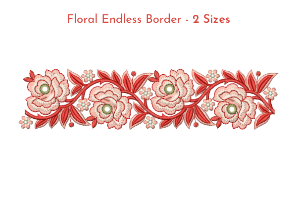 Floral Endless Border