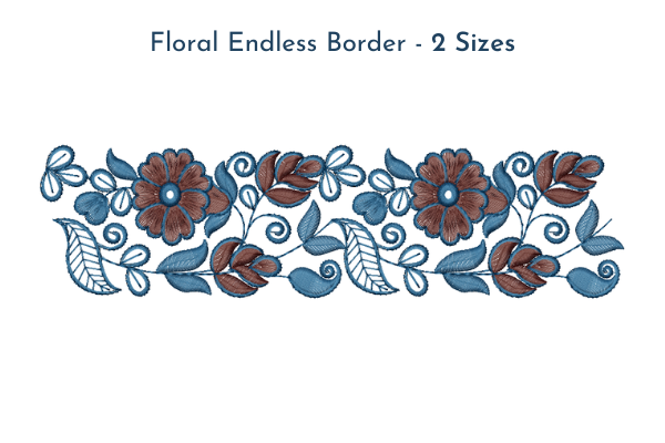 Floral Endless Border