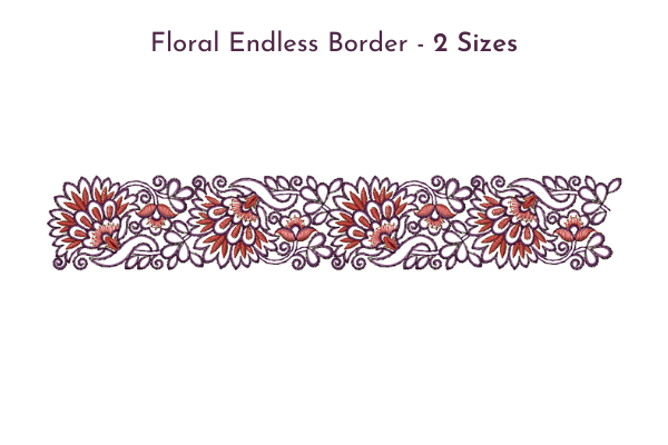 Floral Endless Border