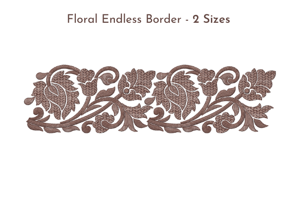 Floral Endless Border