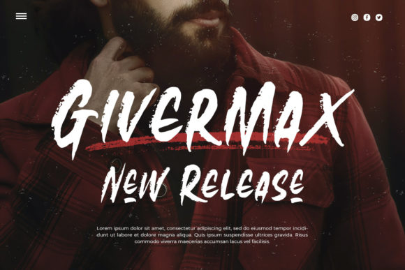 Looks Brush Font PNG with transparent background - Preview 3