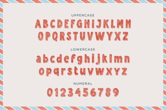 Mailbag Font PNG with transparent background - Preview 1