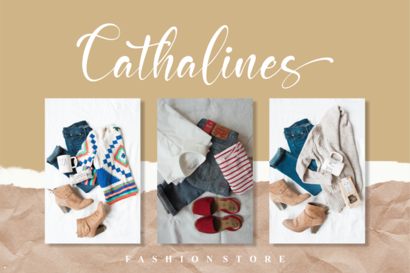 Mainches Cantika Font PNG with transparent background - Preview 1