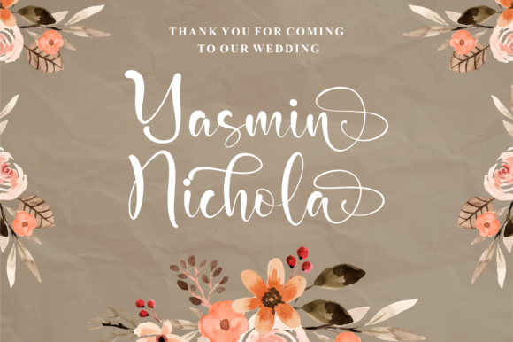 Mainches Cantika Font PNG with transparent background - Preview 2