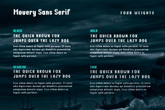 Moveri Font PNG with transparent background - Preview 1