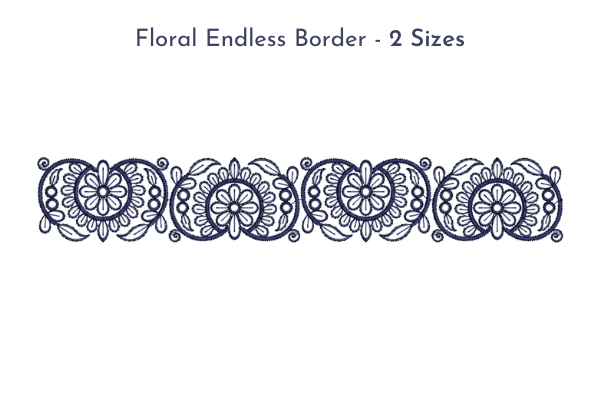 One Color Endless Border