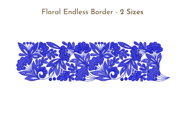 One Color Endless Border