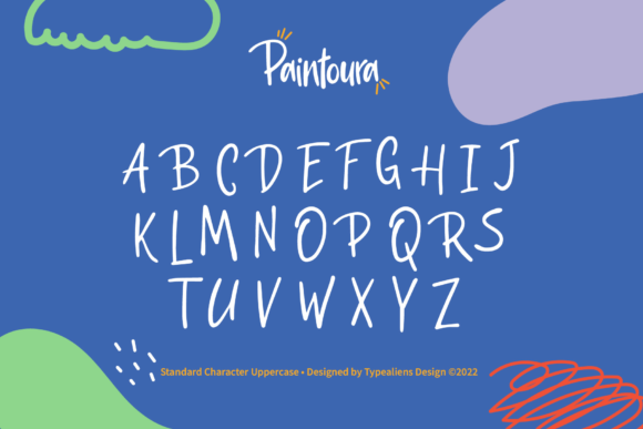 Paintoura Font PNG with transparent background - Preview 6