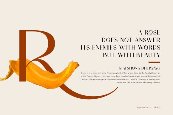 Rosehot Font PNG with transparent background - Preview 2