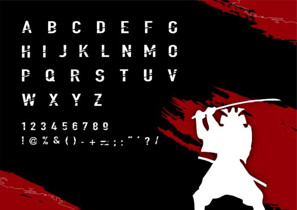 Second Sword Font PNG with transparent background - Preview 1