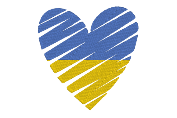 Ukraine Flag Heart