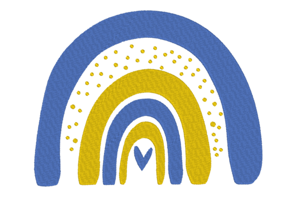 Ukraine Flag Rainbow