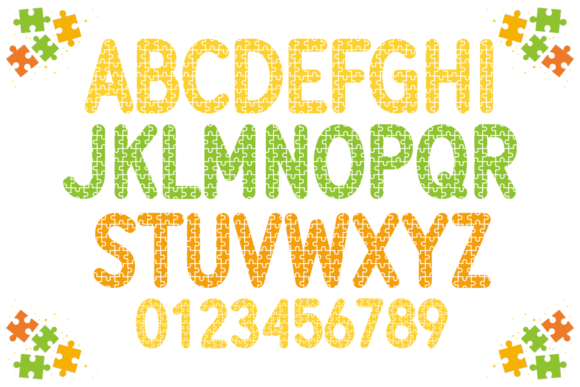 Autism Awareness Font - Preview 1