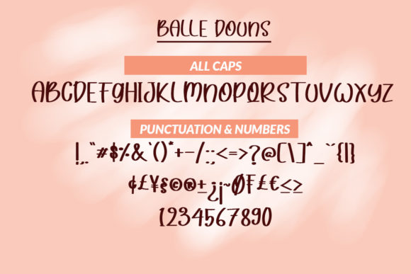 Balle Douns Font - Preview 1