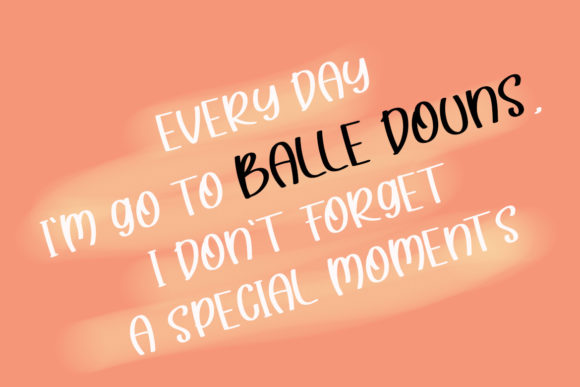 Balle Douns Font - Preview 2