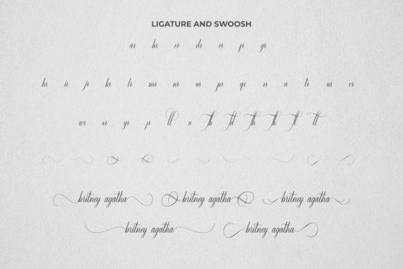 Britney Agatha Font - Preview 6