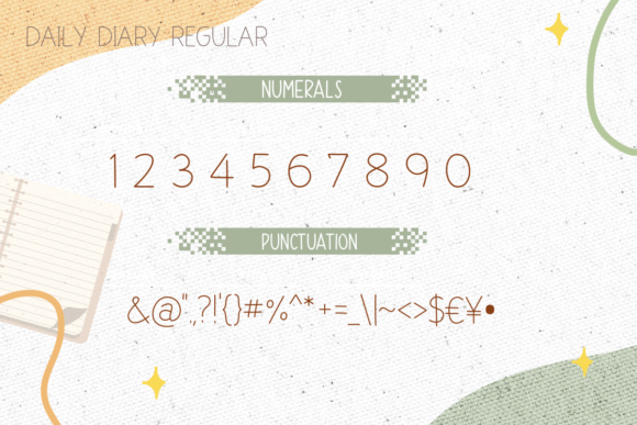 Daily Diary Font - Preview 2