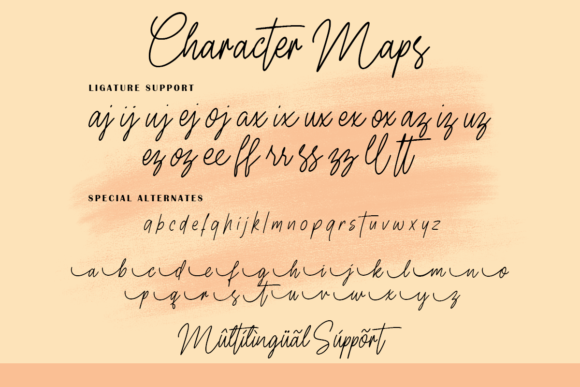 Doria Signature Font PNG with transparent background - Preview 6