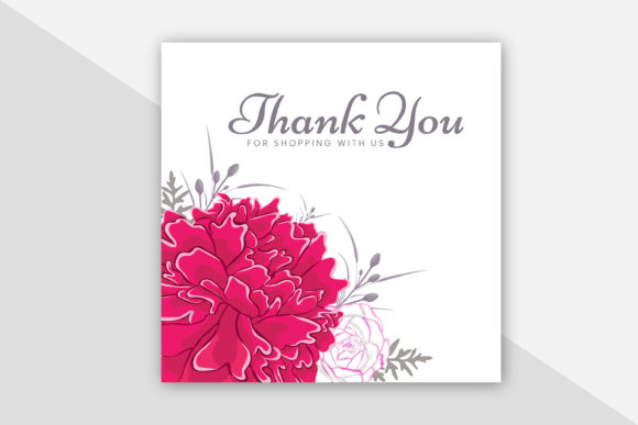 Floral Thank You Card