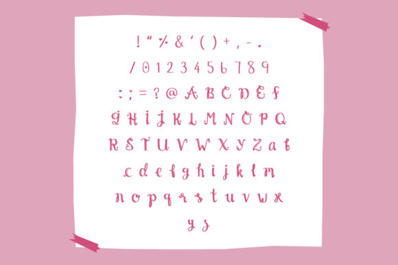 Hand Writting Font - Preview 1