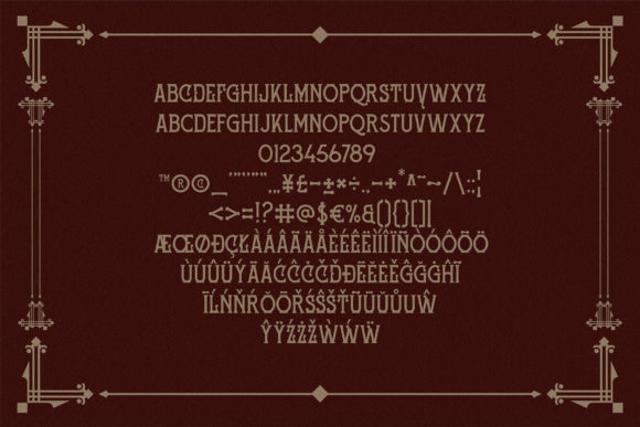 Lavosca Font PNG with transparent background - Preview 2