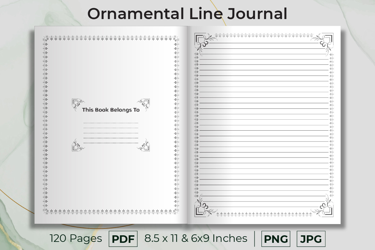 Ornamental Composition Line Journal V13 Graphic by SadaRong · Creative ...