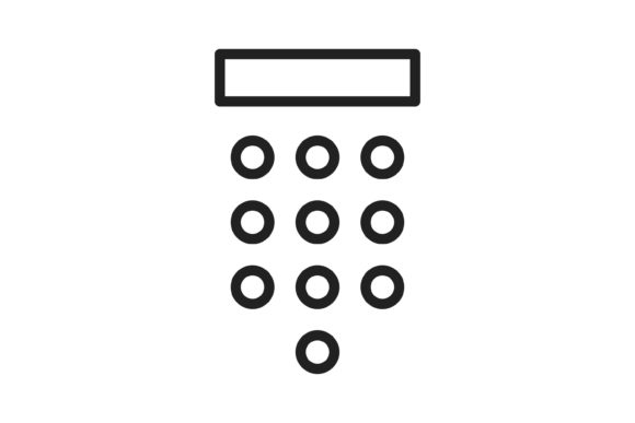 Pin Code Line Icon Grafik Von IconBunny  Creative Fabrica