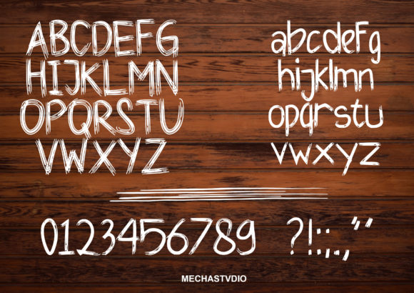 Blunt Fork Font - Preview 1