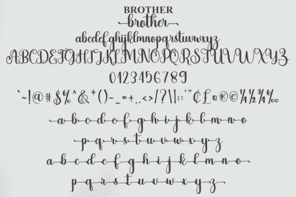 Brother Font - Preview 4
