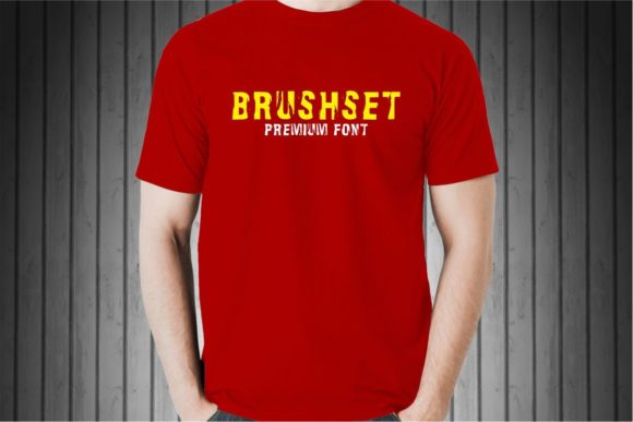 Brushset Font PNG with transparent background - Preview 3
