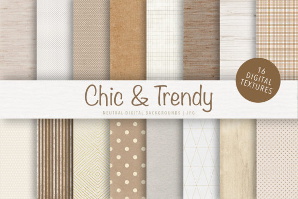 Chic & Trendy Digital Paper Pack