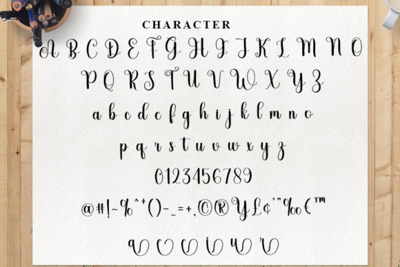 Danylla Font PNG with transparent background - Preview 5