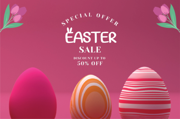 Easter Bunny Hoppy Font - Preview 1