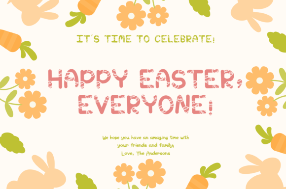 Easter Egg Font - Preview 1