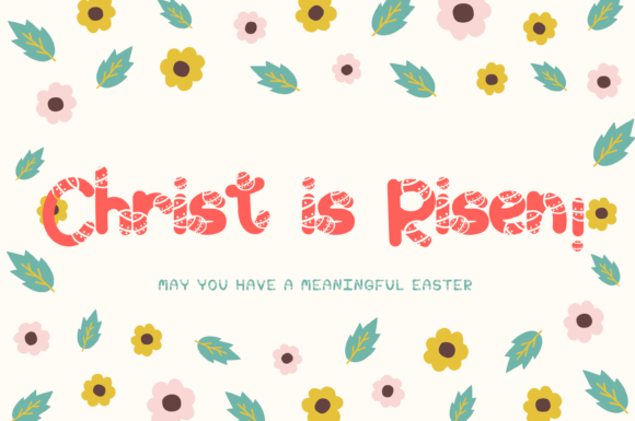 Easter Egg Font - Preview 3