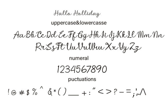 Hallo Holliday Font - Preview 6