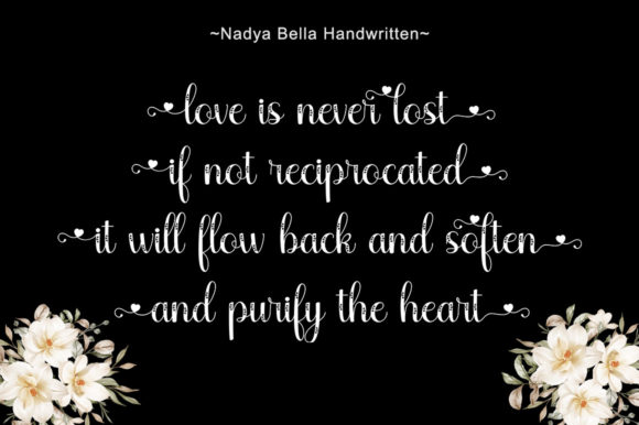 Nadya Bella Font PNG with transparent background - Preview 3