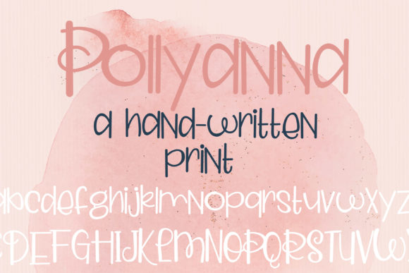 Pollyana and Pollyspinz Font PNG with transparent background - Preview 1